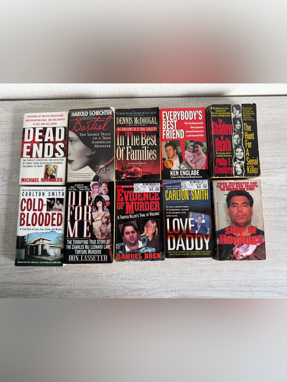 True Crime Paperback Lot 10 Books Murder Mystery Serial Killer Bundle